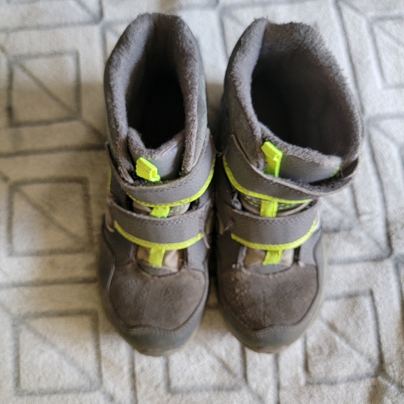 Merrell Moab FST Polar Mid A/C Winter Kids Hiking Boots Gray & Green Size 13M - Picture 8 of 8